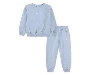 NIKE Essential Fleece Crew Set pour enfants Cobalt Bliss Heather 5/6 ans