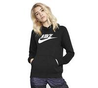 Nike Essential Sweat à Capuche Femme, Black/White, L