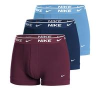 Nike Everyday Cotton Stretch Trunk Caleçon Pack De 3 Hommes - Bleu Clair , Rouge Foncé, Taille L