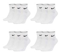 Nike Everyday Cushion Ankle Lot de 3 paires de chaussettes pour homme, Blanc., 34-38