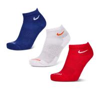 Nike Everyday Cushioned Ankle 3 Pack Unisexe - Chaussettes, Rouge - Taille 34 - 38 Red 34 - 38