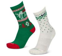 Nike Everyday + Cushioned Crew 2 Pack Unisexe - Chaussettes, Vert - Taille 42 - 46 - Coton Green 42 - 46
