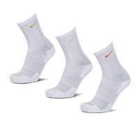 Nike Everyday Cushioned Crew 3 Pack Unisexe - Chaussettes, Blanc - Taille 34 - 38 White 34 - 38