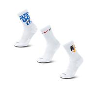 Nike Everyday Cushioned Crew 3 Pack Unisexe - Chaussettes, Blanc - Taille 42 - 46 White 42 - 46