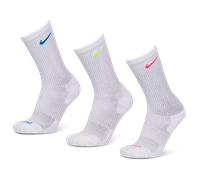 Nike Everyday Cushioned Crew 3 Pack Unisexe - Chaussettes, Blanc - Taille 42 - 46 White 42 - 46