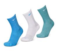 Nike Everyday Cushioned Crew 3 Pack Unisexe - Chaussettes, Bleu - Taille 38 - 42 Blue 38 - 42