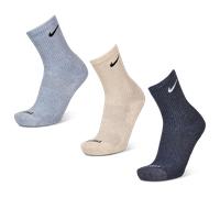 Nike Everyday Cushioned Crew 3 Pack Unisexe - Chaussettes, Gris - Taille 42 - 46 Grey 42 - 46