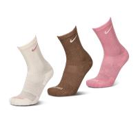 Nike Everyday Cushioned Crew 3 Pack Unisexe - Chaussettes, Rose - Taille 34 - 38 Pink 34 - 38