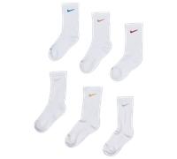 Nike Everyday Cushioned Crew 6 Pack Unisexe - Chaussettes, Blanc - Taille 42 - 46 White 42 - 46