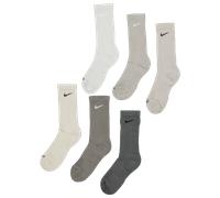 Nike Everyday Cushioned Crew 6 Pack Unisexe - Chaussettes, Gris - Taille 42 - 46 Grey 42 - 46