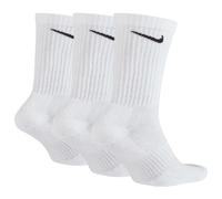 Nike Unisex Everyday Cushioned Training Crew Socks (3 Pairs) blanc