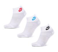 Nike Everyday Essential Ankle 3 Pack Unisexe - Chaussettes, Noir - Taille 34 - 38 - Coton Black