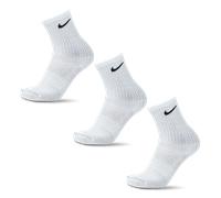 Nike Everyday Essential Crew 3 Pack Unisexe - Chaussettes, Blanc - Taille 46 - 50 White 46 - 50