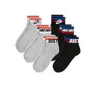 Nike Sportswear Chaussettes 'Everyday Essential' rouge / noir / blanc, Taille 42-46