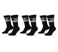 Nike Everyday Essential DX5089 Lot de 9 paires de chaussettes de tennis unisexes, 3 x noir - blanc, 42-46