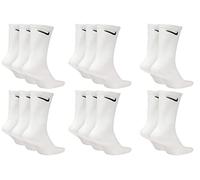 Nike Everyday Lightweight Crew SX7676 Lot de 8 paires de chaussettes de tennis Blanc/noir/gris, Blanc., 44-48