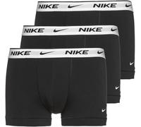 Nike Everyday Lot de 3 Boxers en Coton Stretch pour Homme, Noir/Noir, Taille S