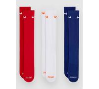 Nike Everyday Plus Cush Crew 3P Socks à motifs S