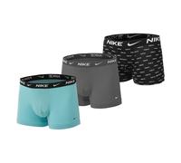 Nike Everyday Stretch Caleçon Pack De 3 Hommes-Turquoise,Gris Clair, Taille L
