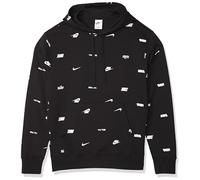 Sweat à capuche Nike Club Fleece Allover Print noire F010 M