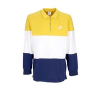 Nike FB7797-709 M NK Club+ Knit LS Top CB Sweatshirt Homme Vivid Sulfur/White/Midnight Navy/WH Taille L