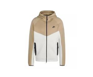 Nike FB7921-121 M NK TCH FLC FZ WR Hoodie Sweatshirt Homme Summit White/Khaki/Black Taille XS