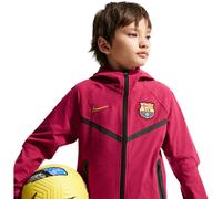 Nike FC Barcelona Tech Woven veste zip Jr Rouge/Noir 147-158
