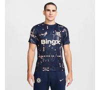 Nike FC Chelsea Academy Pro Se Dri-Fit Pre-Match Haut de Football à Manches Courtes pour Homme Obsidienne/Abricot Agate/Guava Ice HJ2502-452, M