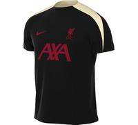 Nike FC Liverpool Strike Special Edition Dri-Fit HJ3388-013, Haut de Football à Manches Courtes, en Tricot (Homme), Noir/Lait de Noix de Coco, Rouge Gym, Taille 2XL