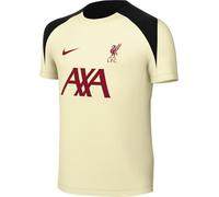 Nike FC Liverpool Strike Special Edition Dri-Fit HJ3401-114, T-Shirt de Football à Manches Courtes, en Tricot (Enfants Plus âgés), Lait de Noix de Coco, Noir/Rouge Gym, Taille M