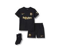 Nike FCB I NK BRT KIT AW Ensemble de Football Mixte Enfant, Black/(Metallic Gold) (Full Sponsor), FR : 2XL (Taille Fabricant : 6-9M)
