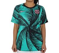 Nike FCB Y NK Dry Top SS PM CL T-Shirt Mixte Enfant, New Green/Black/(Pink Beam) (no sponsor-3rd), FR : M (Taille Fabricant : M)