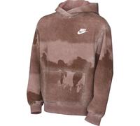 Nike FD3174-618 K CLB FLC HBR PO HD Wash AOP Sweatshirt Unisex Red Stardust/Red Stardust/White Taille XL