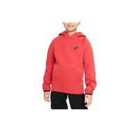 Nike FD3291-672 B NSW Tech FLC PO Hoodie Sweatshirt Boy's LT Univ Red HTR/Black Taille XL
