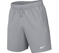 Nike FD7748-012 M NK DF SI FLC 8IN Short Shorts Homme Wolf Grey/White Taille L