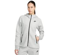 Nike - Felpa Cappuccio Tech in Fleece - Femme - Sport - Gris - Taille: 40 FR