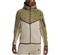 Nike Felpa da Uomo con Cappuccio e Zip Tech Fleece Verde HV0949-222 L