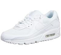 Nike Femme Air Max 90 Women's Shoe Chaussure de Course, White/White-White-Wolf Grey, 41 EU