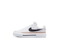Nike Femme Court Legacy Lift Women's Shoes, White/Black-Hemp-Team Orange, 40 EU