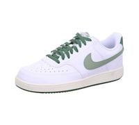 Nike Femme Court Vision Lo Sneaker, White/Oil Green-Treeline-Sail, 44 EU