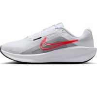 NIKE Femme Downshifter 13 Sneaker, White Bright Crimson Wolf Grey Black, 38.5 EU