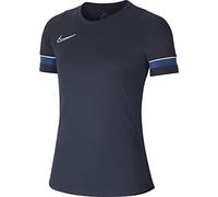 Nike Femme Dri-fit Academy Top, Obsidian/White/Royal Blue/White, XL EU