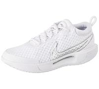 Nike Femme Nikecourt Zoom Pro Women's Hard Court Tennis Shoes, White/Metallic Silver, 37.5 EU