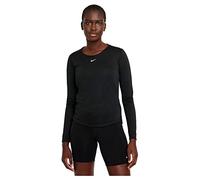Nike Femme Nk One Df Ls Std Top Sweatshirt, Black/White, XS EU
