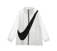 Nike, Femme, Vestes, Blanc, Taille: 40 FR Veste coupe-vent avec Swoosh