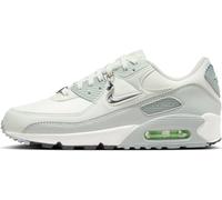 Nike Femme W Air Max 90 Se Sneaker, Sail/Metallic Silver-Sea Glass, 37.5 EU