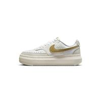 Nike Femme W Court Vision Alta Chaussures Basses, Blanc métallisé doré Clair, 40.5 EU