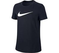 Nike Femme W Nk Dry Tee Dfc Crew T shirt, Black/Black/Htr/(White), L EU