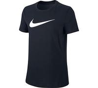 Nike Femme W Nk Dry Tee Dfc Crew T shirt, Black/Black/Htr/(White), S EU