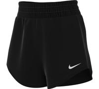 Nike Femme W NK One DF Mr 3in Br Upper Thigh Length Short, Black/Reflective Silv, L EU